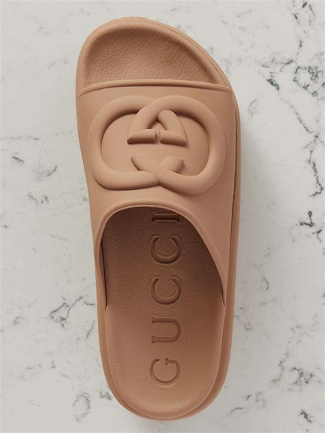 gucci miami rubber platform slides|Gucci rubber slide dupes.